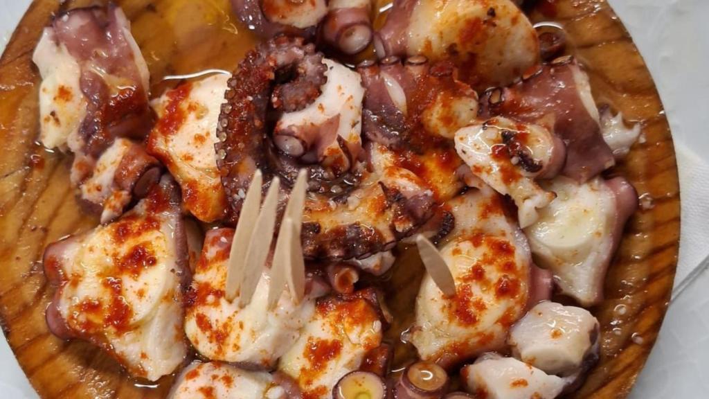 Ración de pulpo compartida en X