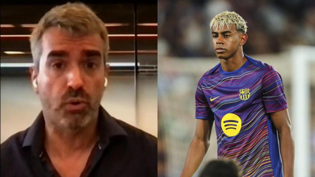 Ismael García, experto financiero, y Lamine Yamal.