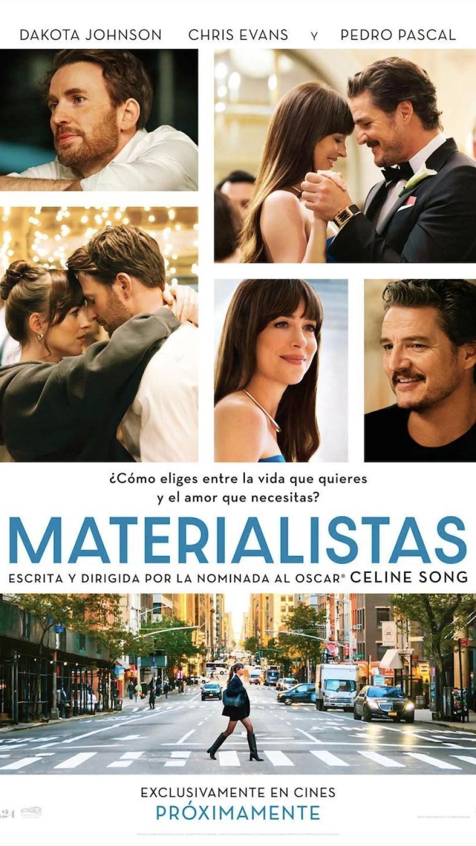 Cartel promocional de la película 'Materialistas'.