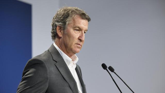 El presidente del PP, Alberto Núñez Feijóo.