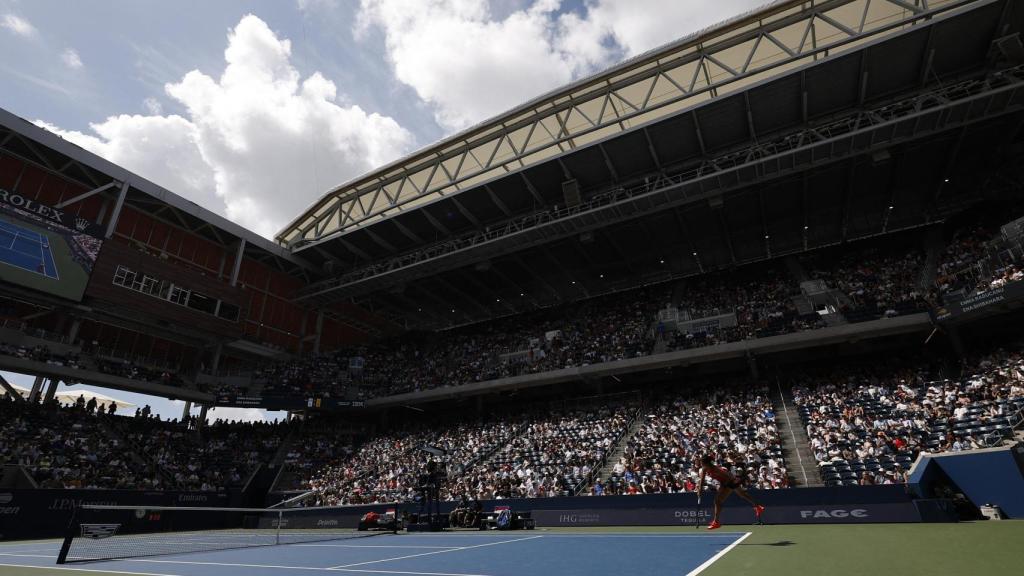 Los aficionados presenciando un partido del US Open esta temporada.