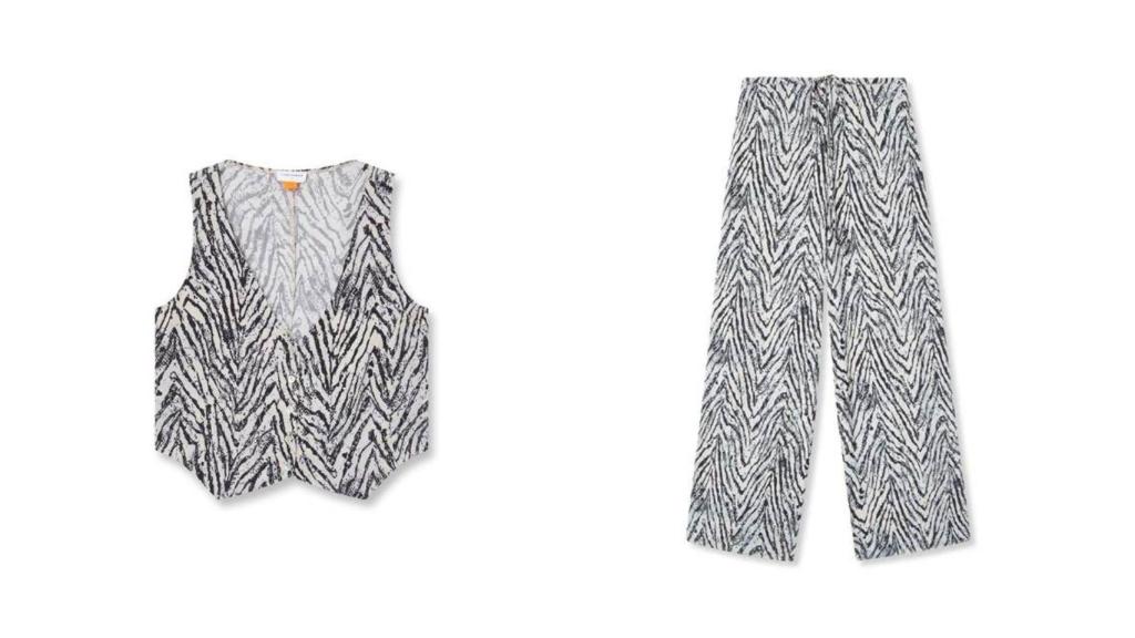 El chaleco y el pantalón en un fotomontaje de EL ESPAÑOL.