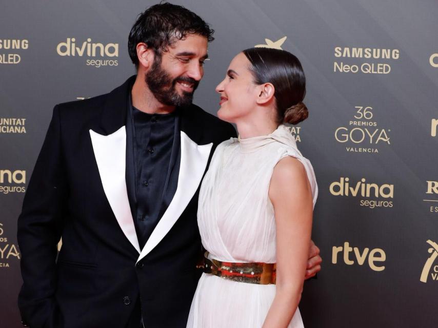 Álex García y Verónica Echegui en un acto público.