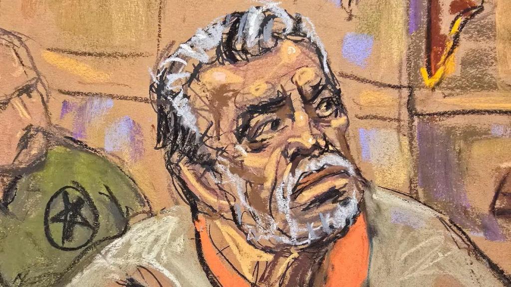 El Mayo Zambada, en una ilustración del tribunal federal de Brooklyn, el 18 de octubre de 2024.