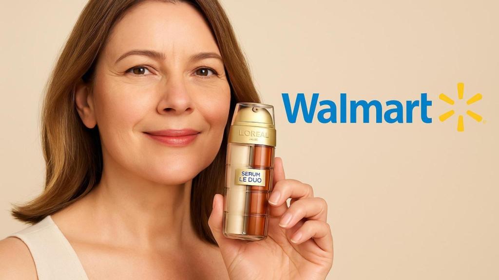 Representación de una modelo con el producto.