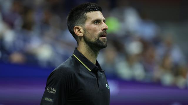 Novak Djokovic, en su debut en el US Open ante Learner Tien.