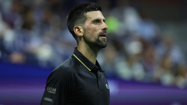 Novak Djokovic, en su debut en el US Open ante Learner Tien.