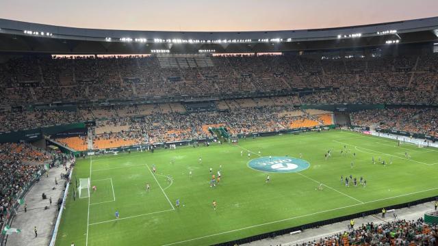 El estadio de La Cartuja, en el partido del Betis ante el Alavés.