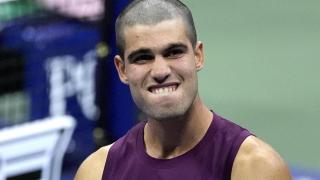 Carlos Alcaraz, en su debut en el US Open