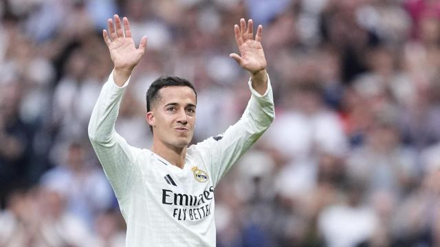 Lucas Vázquez, en su despedida del Santiago Bernabéu
