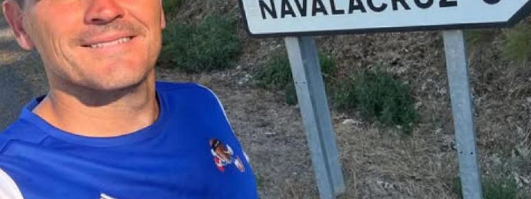 Iker Casillas durante sus vacaciones en Navalacruz (Ávila)