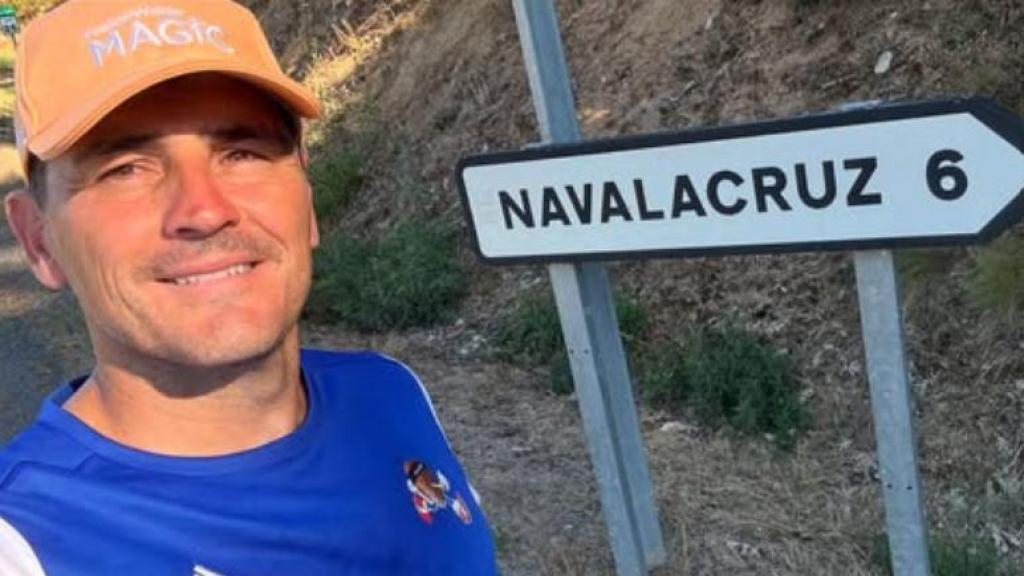 Iker Casillas durante sus vacaciones en Navalacruz (Ávila)