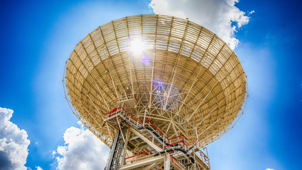 Antena de la estación de la NASA en Madrid