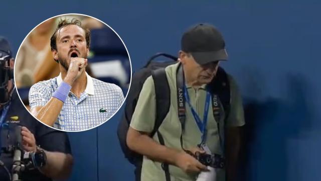 El fotógrafo que invadió la pista en el US Open e inició el colapso de Medvedev