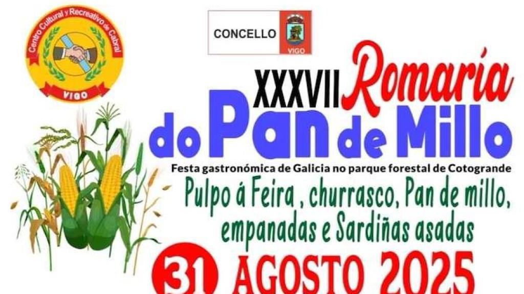 Cartel de la Romería del Pan de Millo de Cabral