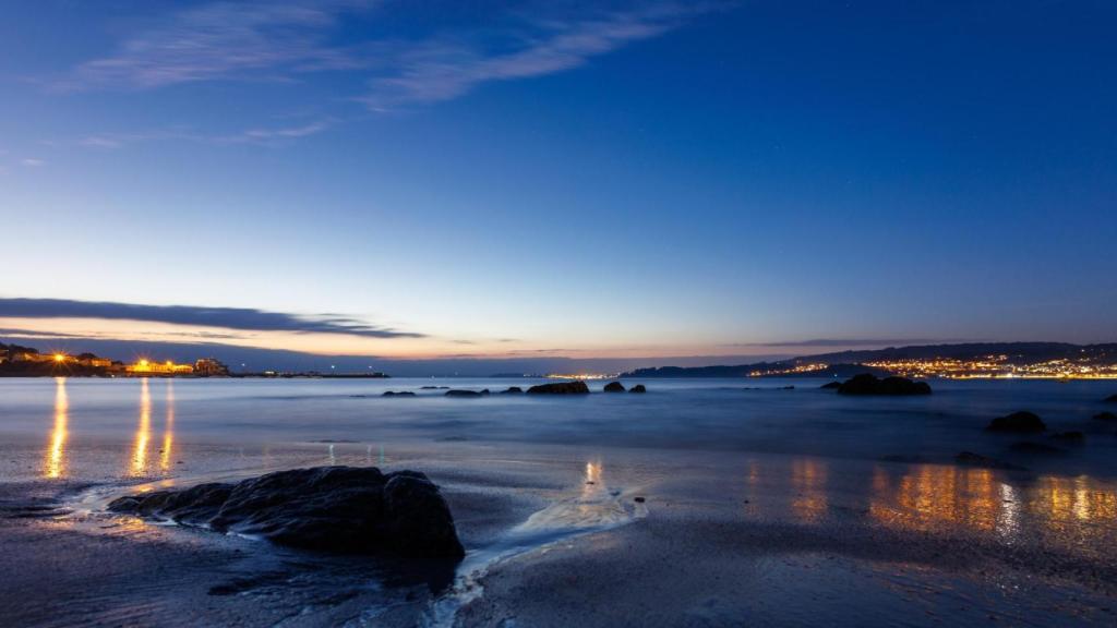 Playa de Aguete, en Marín (Pontevedra)