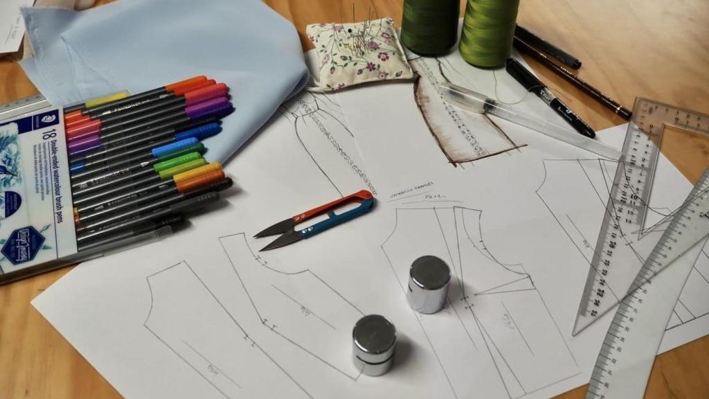 Materiales utilizados en el taller.