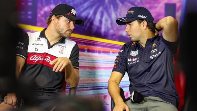 Valtteri Bottas y Checo Pérez, en una imagen de archivo