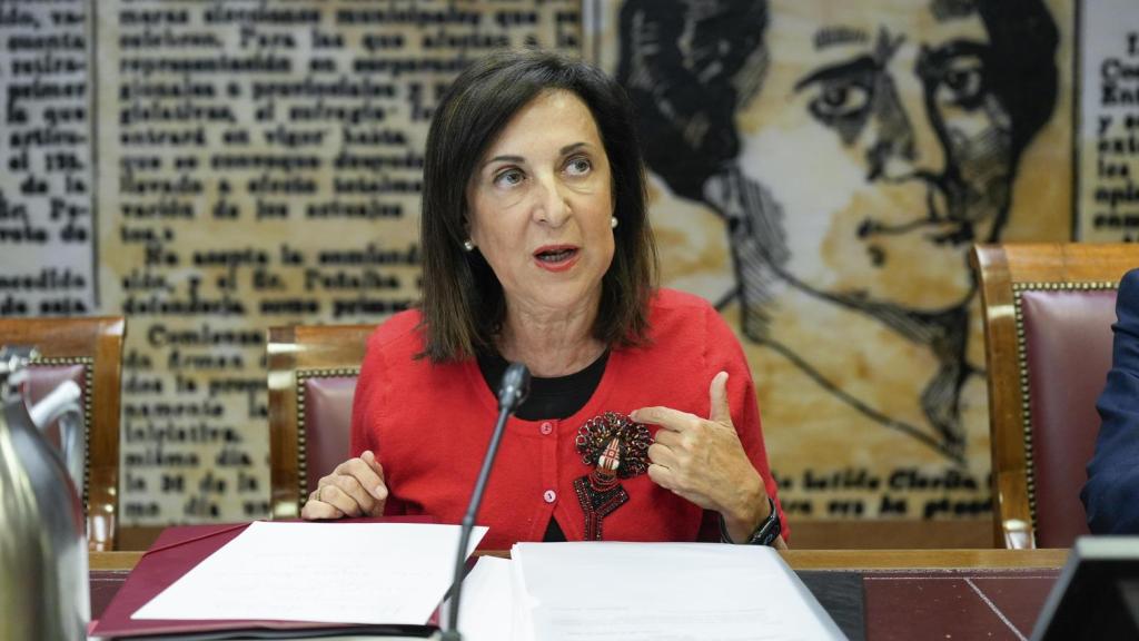 La ministra de Defensa, Margarita Robles, este martes en el Senado.