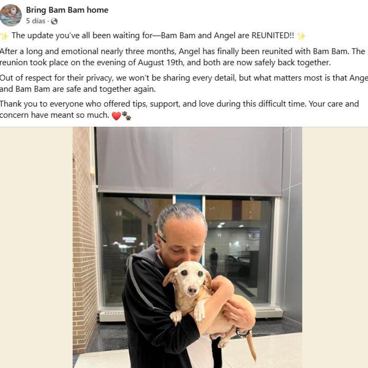 Captura de pantalla de Facebook.