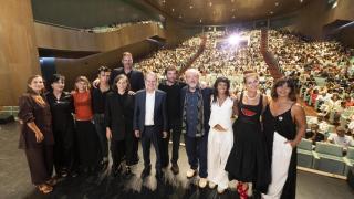 Auditorio Mar de Vigo durante el preestreno de 'Romería'