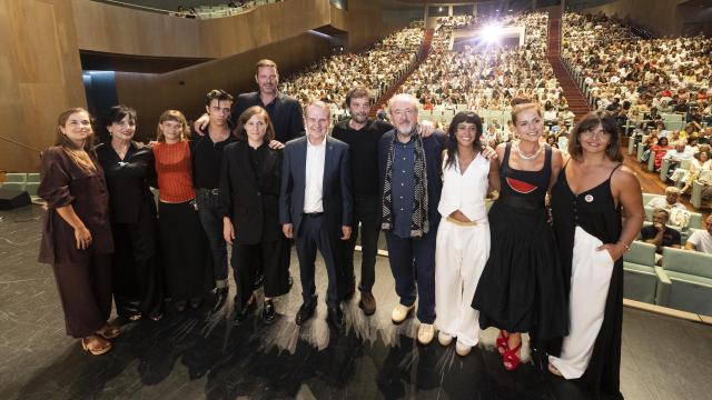 Auditorio Mar de Vigo durante el preestreno de 'Romería'