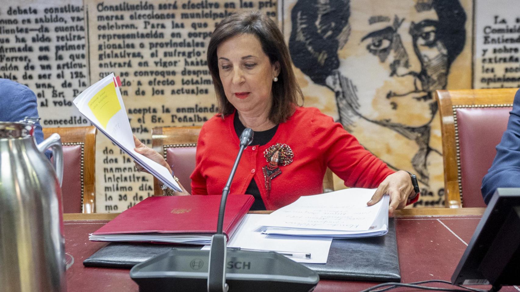 La ministra de Defensa, Margarita Robles, este martes en el Senado.