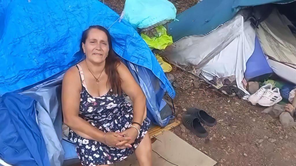 Conchi (60 años), sin vivienda y sin empleo.