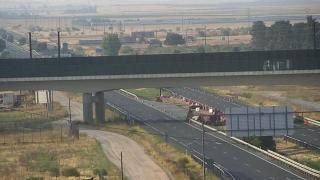 Imagen de la A-6 a su paso por Medina del Campo