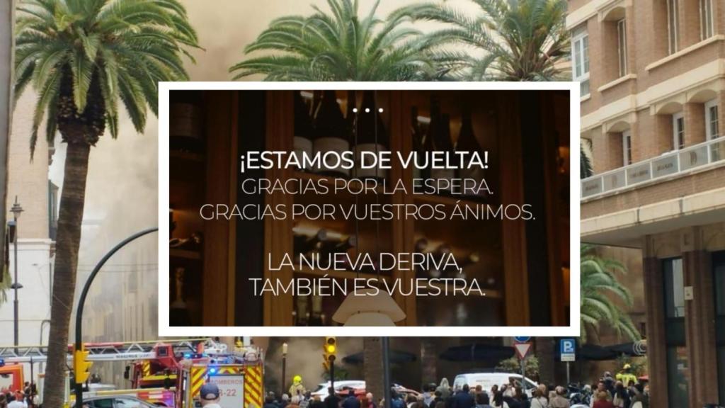 El restaurante La Deriva reabre sus puertas tras el brutal incendio que arrasó su local en marzo