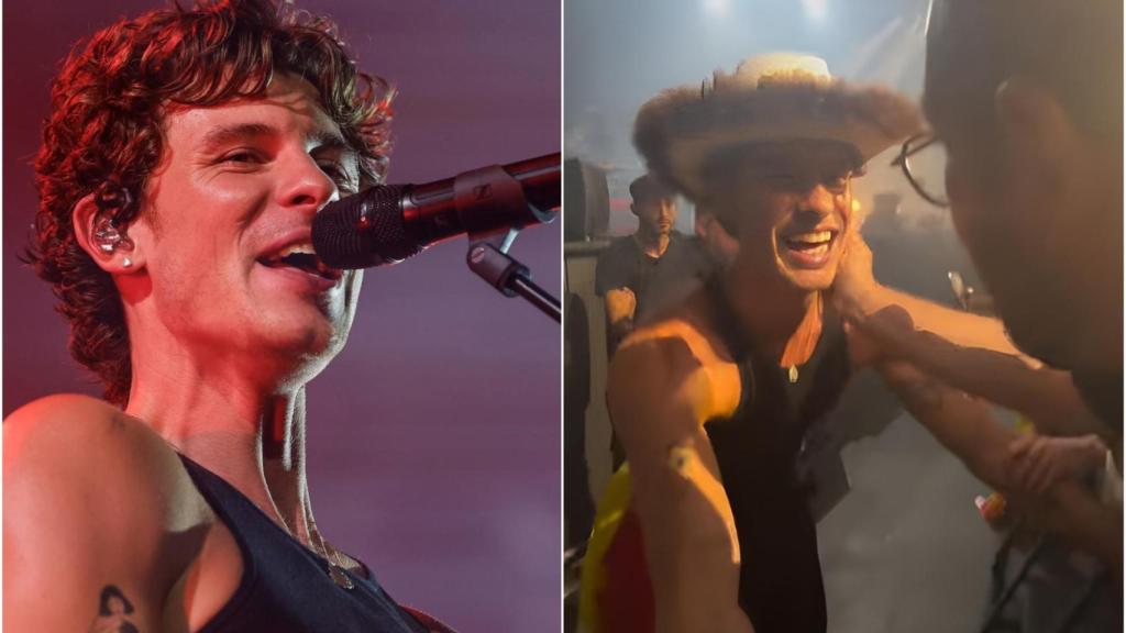 Shawn Mendes y el momento en el que fue bendecido por un cura.