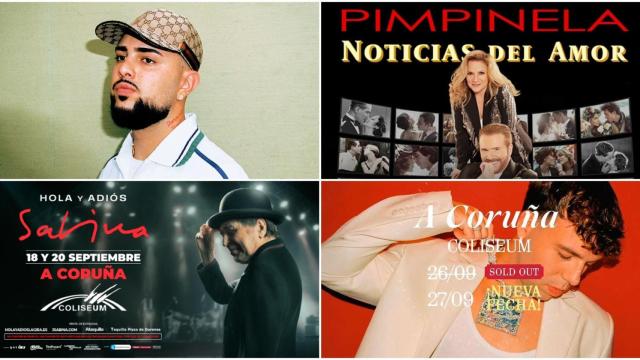 Estos son los grandes conciertos de septiembre 2025 que no te puedes perder en A Coruña