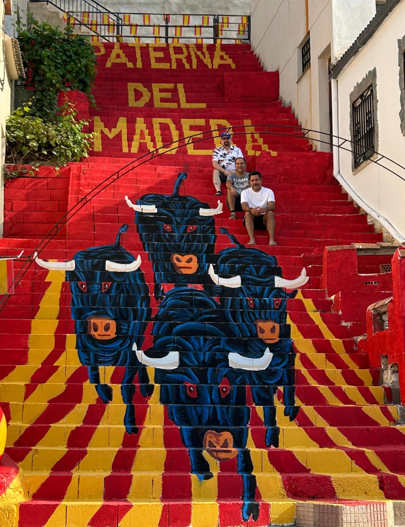 Aspecto final de las escaleras.