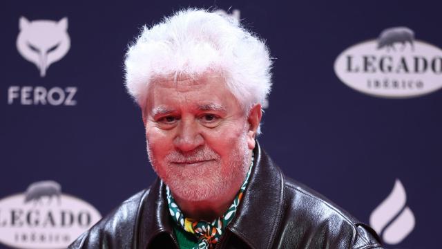 El director Pedro Almodóvar posa en la alfombra roja de los premiados en los Premios Feroz 2025, en Pontevedra. Foto: Eduardo Parra / Europa Press