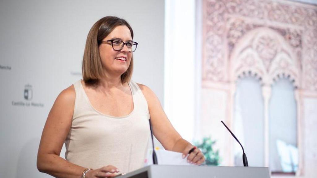 Esther Padilla este miércoles en rueda de prensa.