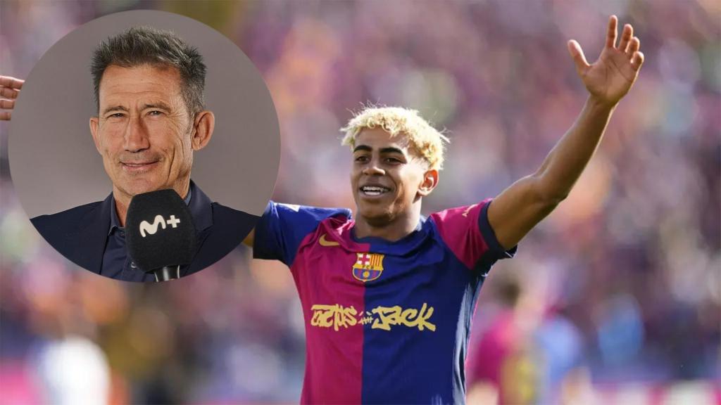 Lamine Yamal y Carlos Martínez, en un fotomontaje