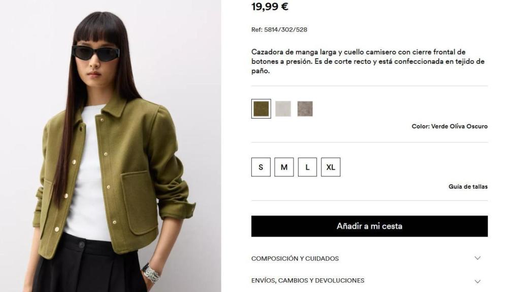 Cazadora paño verde. Ref: 5814/302/528