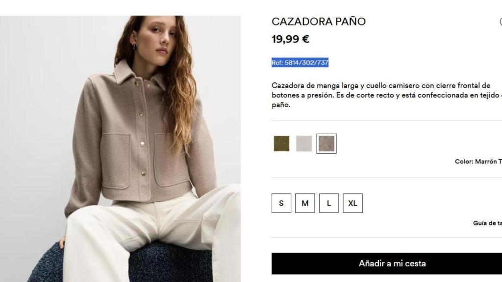 Cazadora paño marrón. Ref: 5814/302/737
