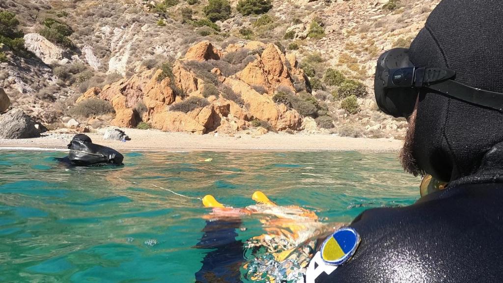 Soldado ucraniano durante un entrenamiento en España