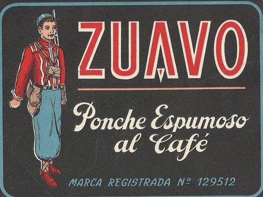 Una etiqueta de la bebida Zuavo.