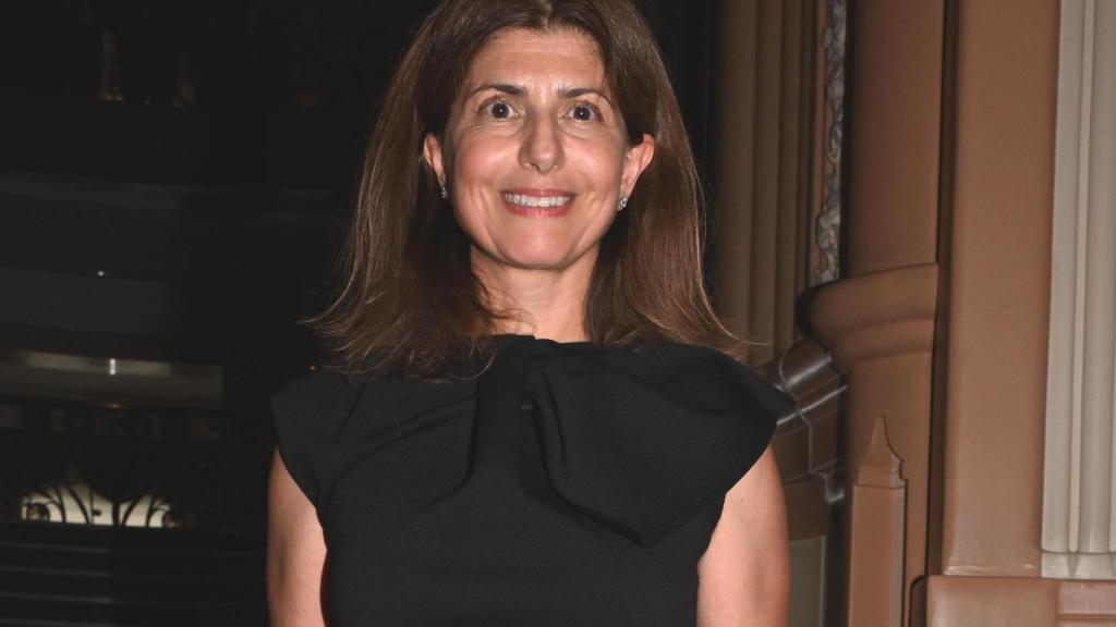 Victoria de la Calva, posando para los medios.