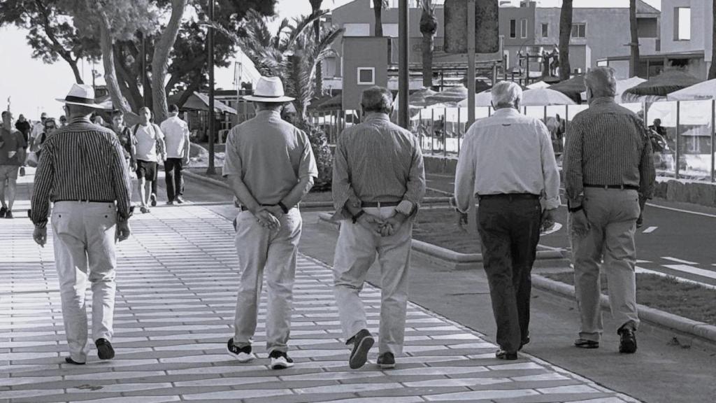 Un grupo de jubilados.