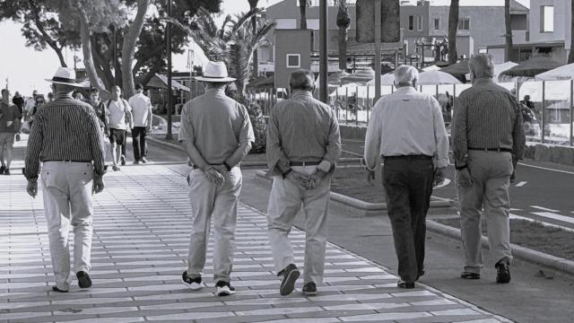 Un grupo de jubilados.