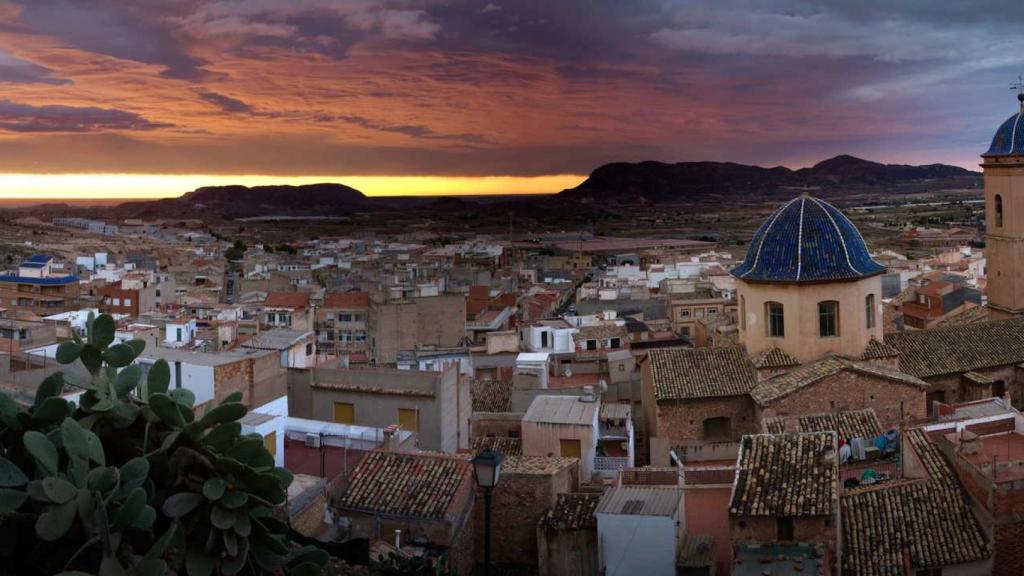Vista panorámica del municipio de Agost, cerca de Alicante.