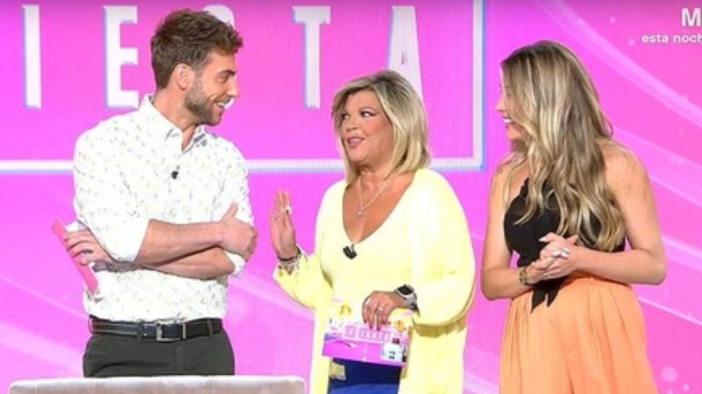 César Muñoz, Terelu y Àlex Blanquer.