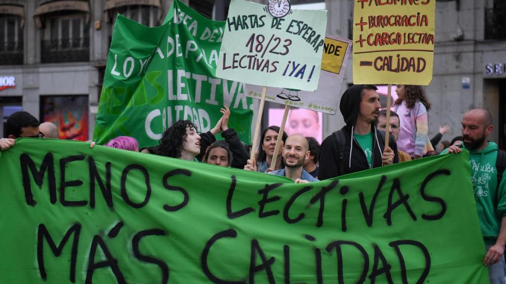 Manifestación por la educación pública en mayo de 2024 en Madrid.
