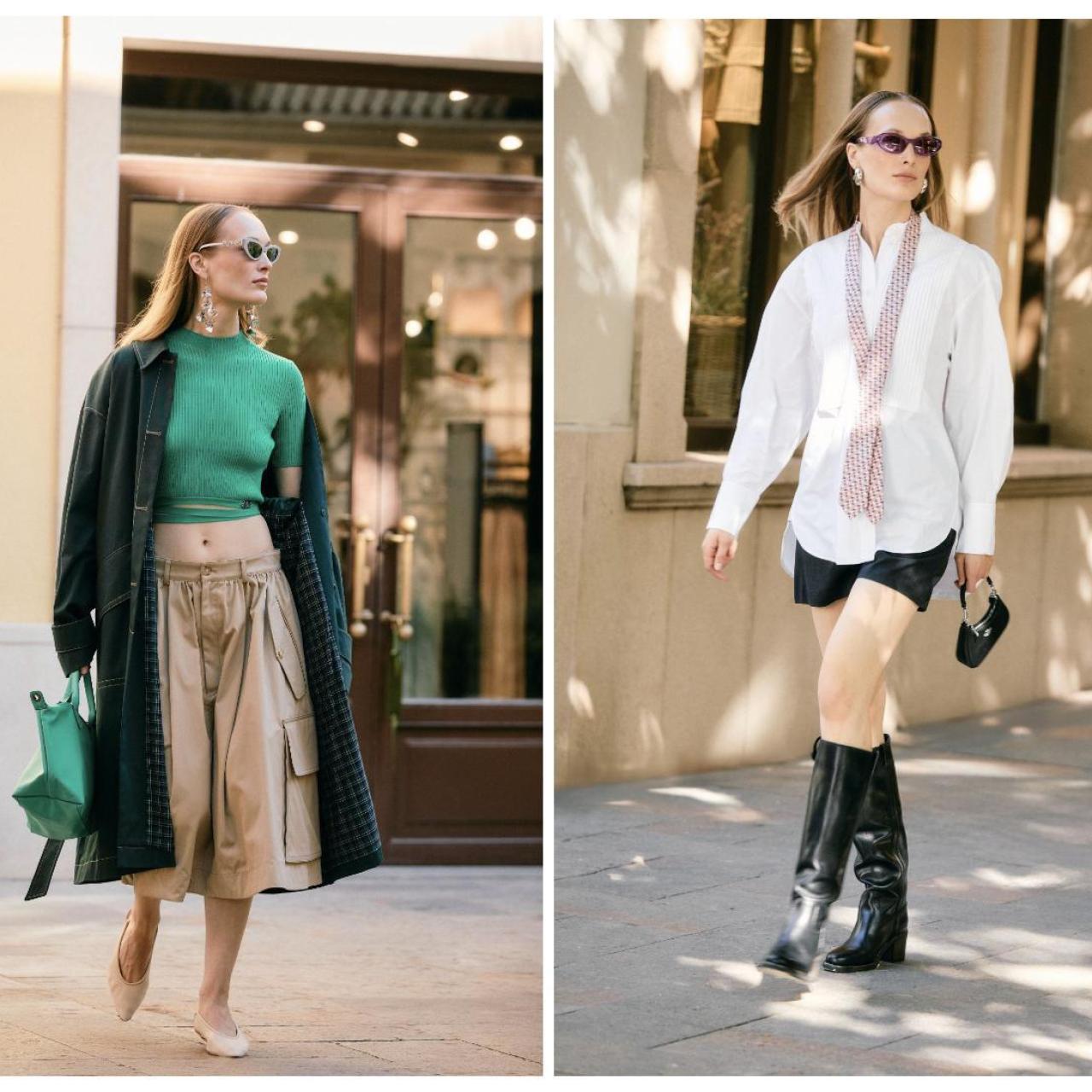 Propuestas de estilismo para la nueva temporada de Las Rozas Village y La Roca Village.