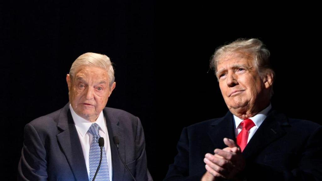 George Soros y Donald Trump.