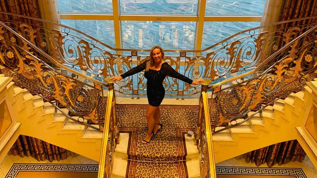 Elisabet en la casa de intercambio de Dubái, en Emiratos Árabes Unidos.