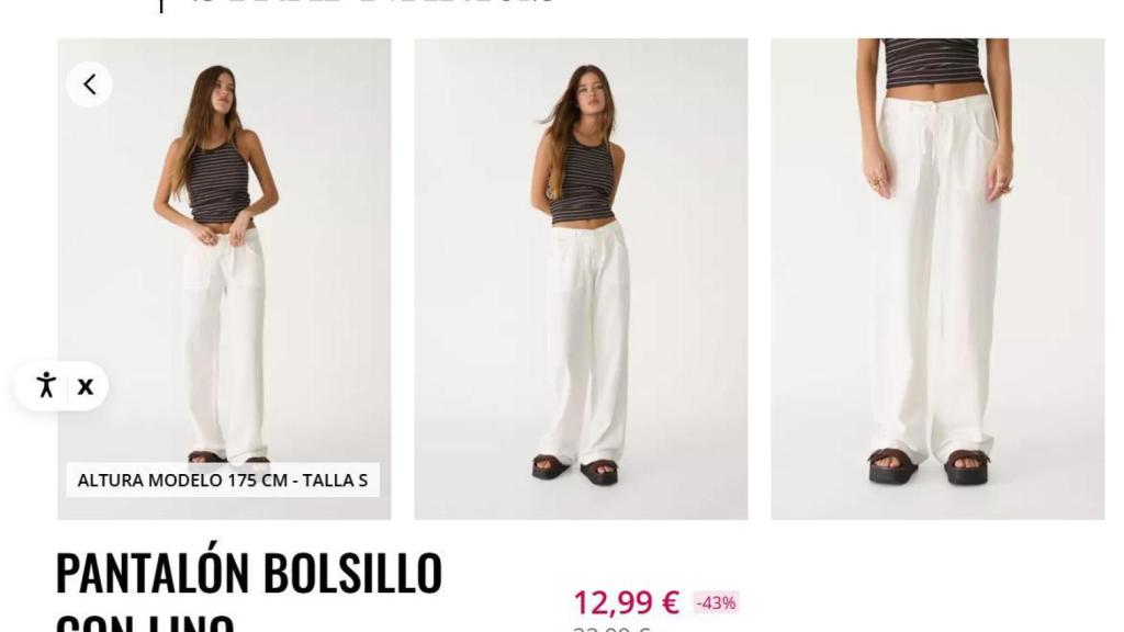 Pantalón lino. REF. 7257/450/003